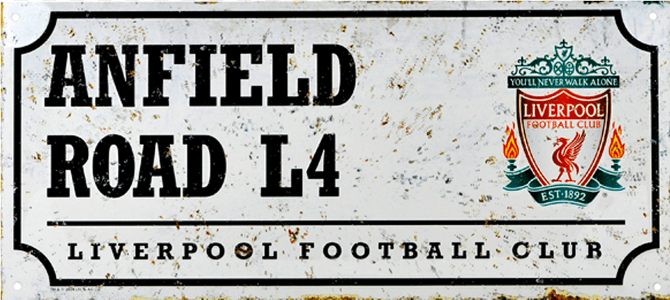 Liverpool Retro Street Signtitle Liverpool Retro Liverpool Fc, Alcohol, Beer, Beverage, Lager Png