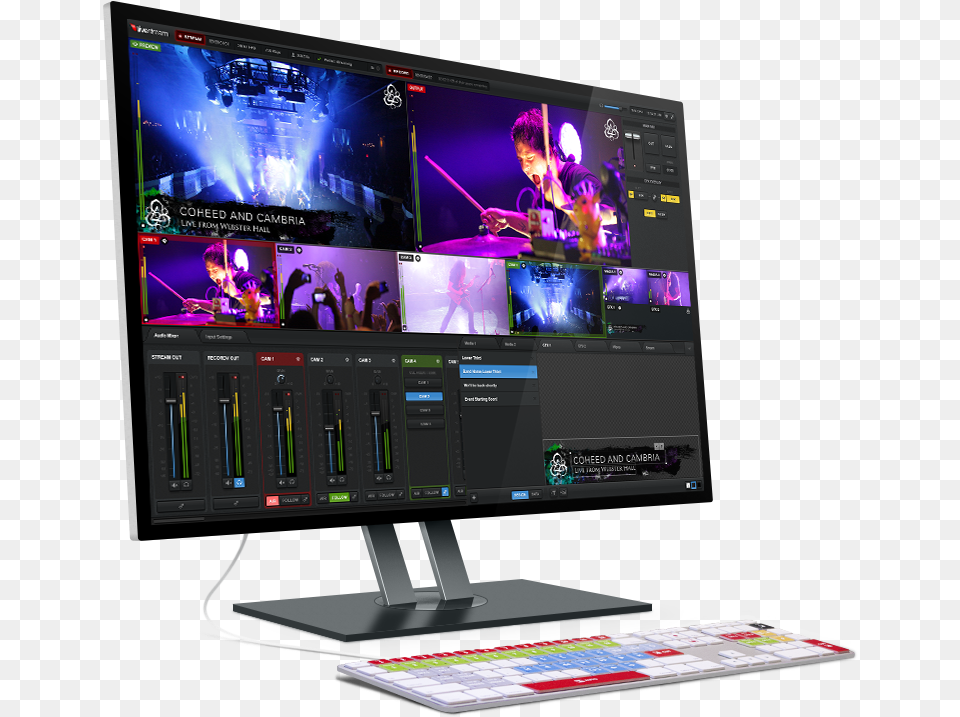 Livestream Studio Adobe Premiere Live Stream, Screen, Computer Hardware, Electronics, Hardware Free Png