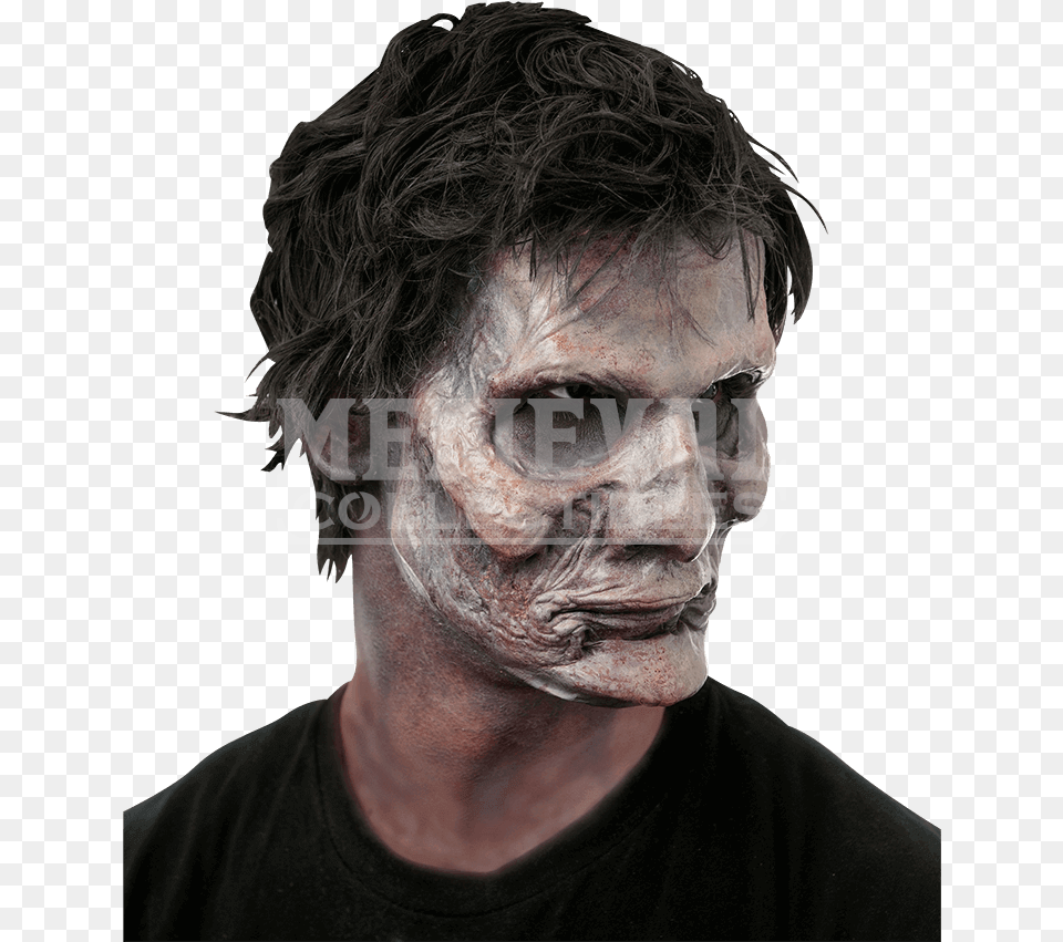 Living Dead Foam Prosthetic Living Dead Foam Latex Prosthe, Adult, Face, Head, Male Png Image