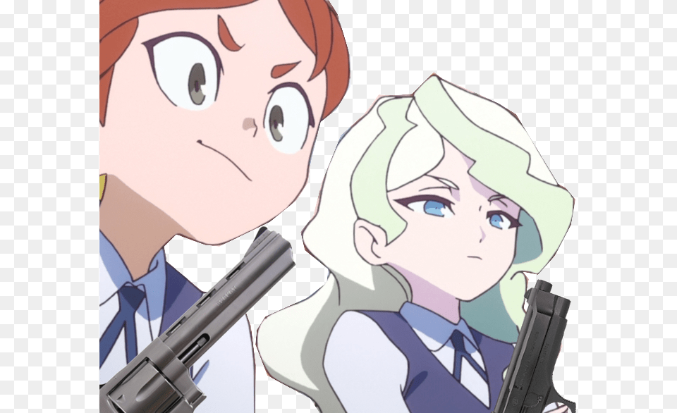 Living Life On The Edge Little Witch Academia Gun, Book, Publication, Weapon, Firearm Png