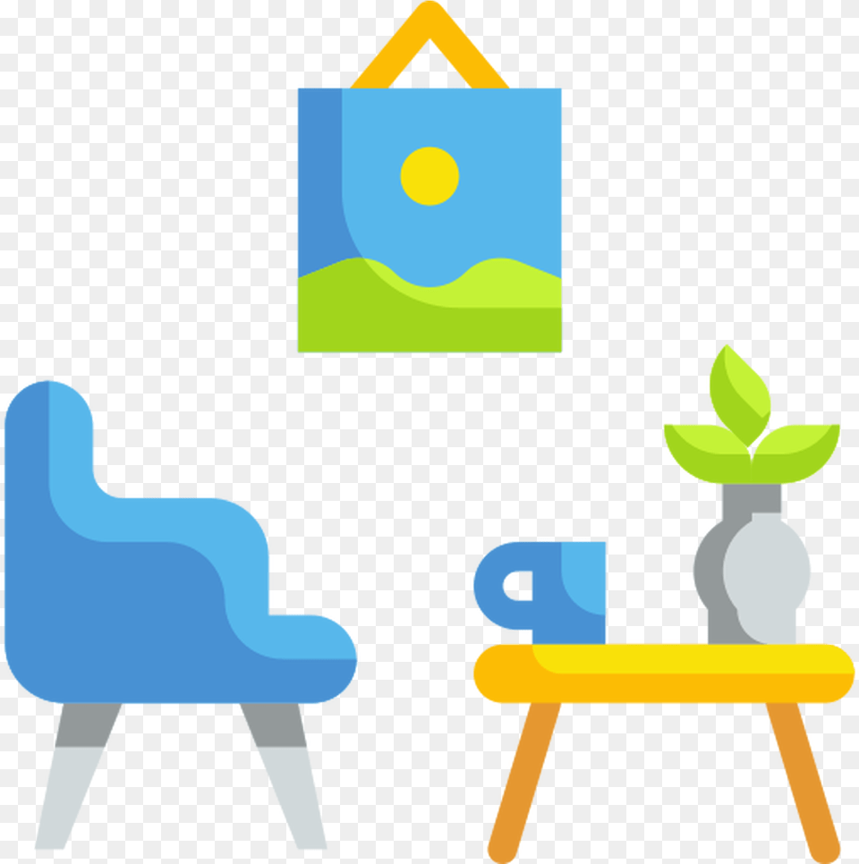 Living Room, Furniture Free Png Download