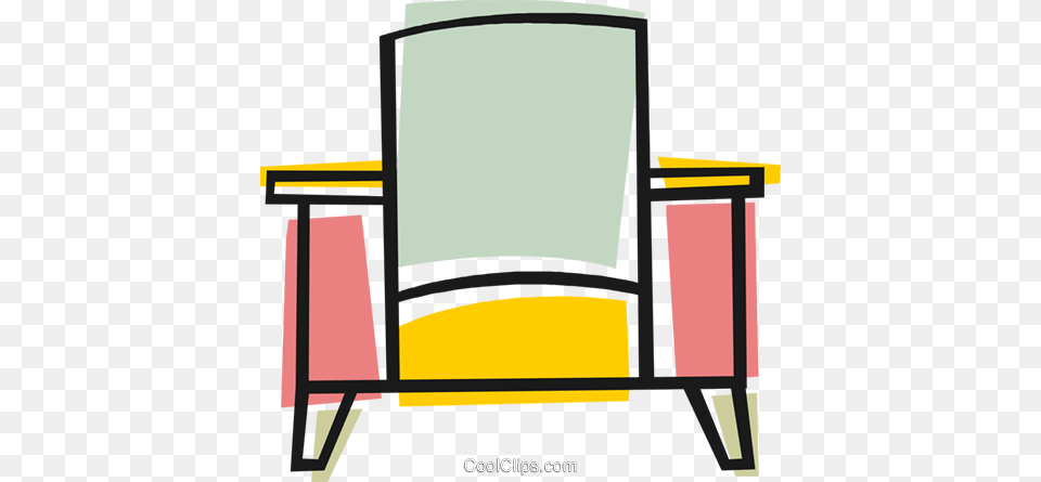 Living Room Chair Royalty Vector Clip Art Illustration, Furniture Png Image