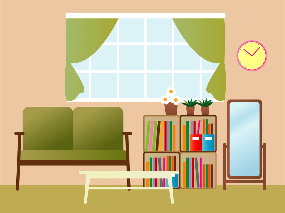 Living Room Clipart, Architecture, Living Room, Indoors, Furniture Png