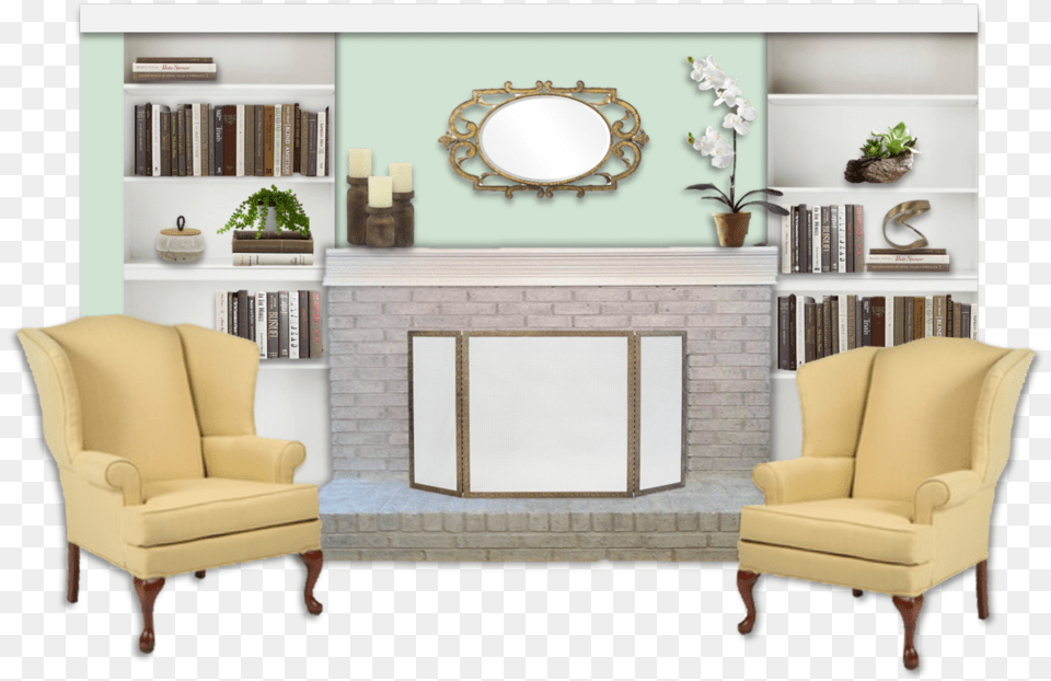 Living Room Design Board Club Chair, Architecture, Living Room, Indoors, Furniture Png