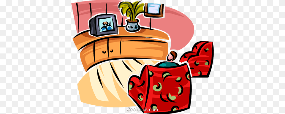 Living Room Furniture And A Television Se Royalty Vector Clip, Hardware, Computer Hardware, Electronics, Screen Png