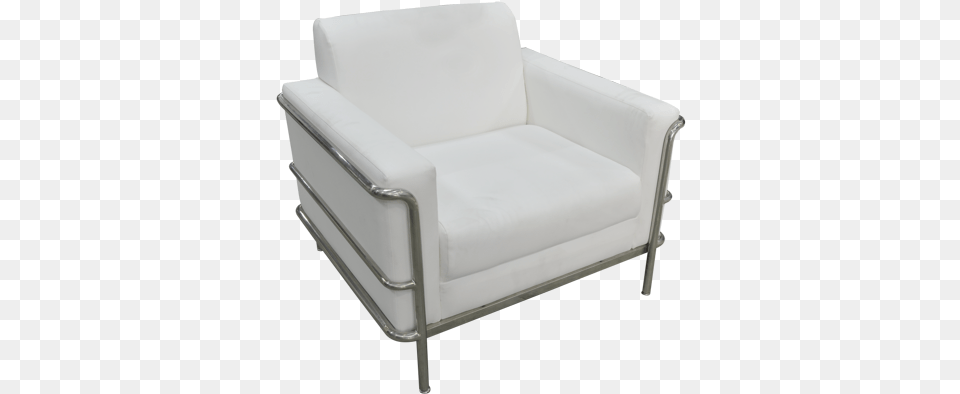 Living Room Furniture Idea Of Single White Pillow Single Seater Sofa White, Chair, Armchair, Crib, Infant Bed Free Png Download