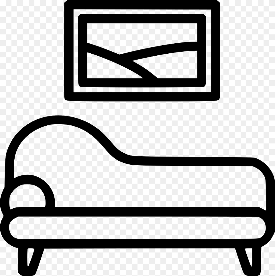 Living Room Transparent Computer Network Icon, Couch, Furniture, Stencil Png