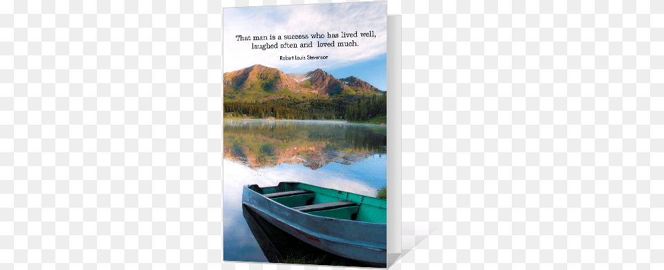Living Well Birthday Cards Greeting Card, Boat, Transportation, Vehicle, Rowboat Png