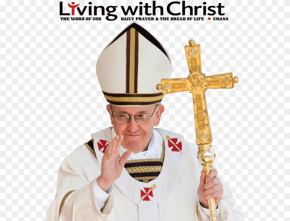 Living With Christ, Cross, Symbol, Adult, Male Free Png