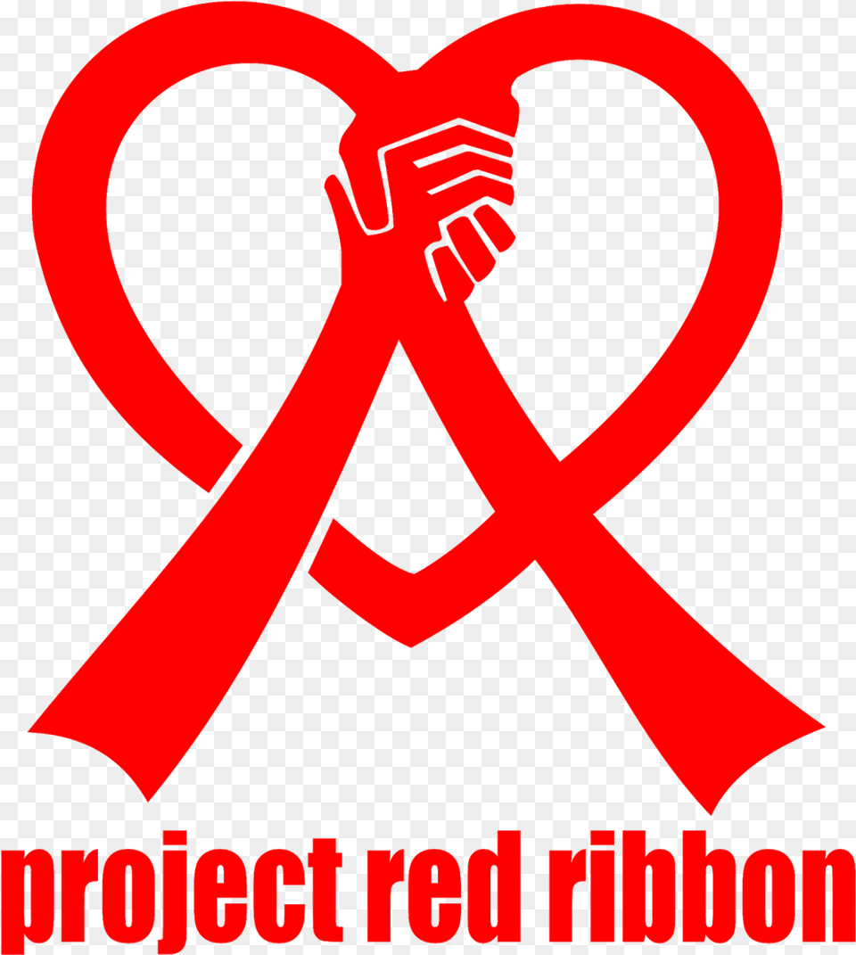 Living With Hiv In The Philippines Project Red Ribbon Hiv Logo Red Ribbon, Body Part, Hand, Person, Knot Free Png Download