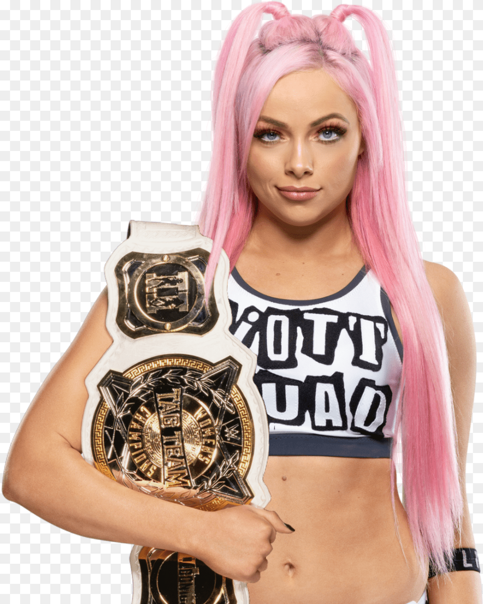 Livmorgan Wwe Womenstagteamchampionship Liv Morgan Champion, Adult, Woman, Person, Female Png Image