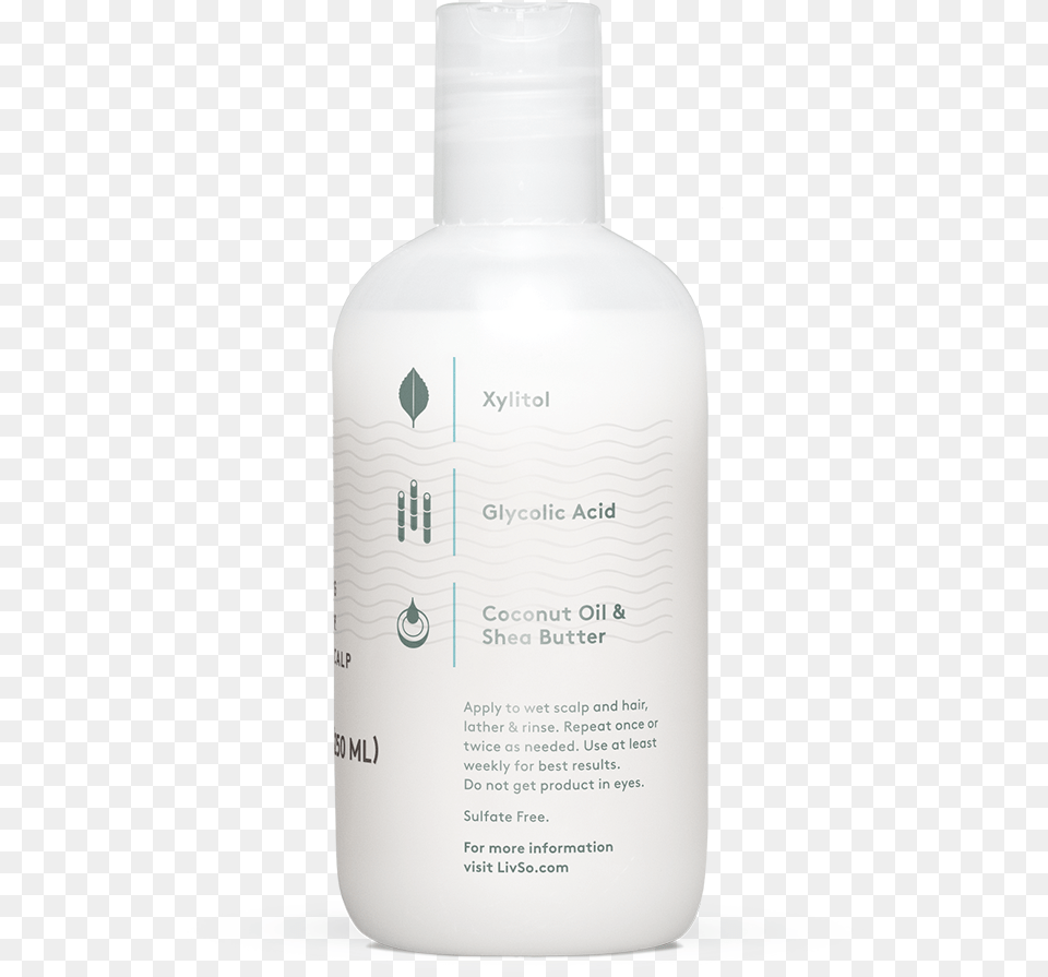 Livso Shampoo Bottle Back Label Livso, Lotion, Shaker Free Png Download