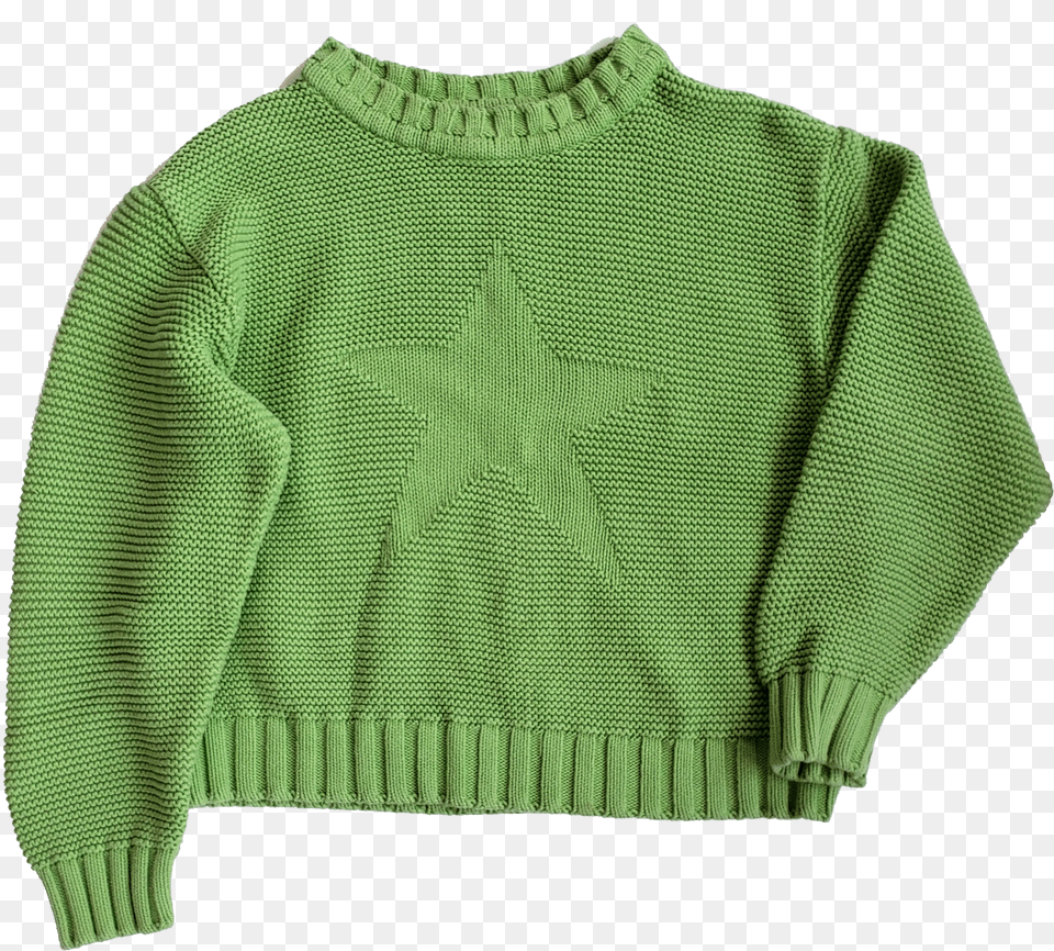 Liz Claiborne 100 Cotton Bright Green Star Sweater Cardigan, Woman, Portrait, Photography, Person Png