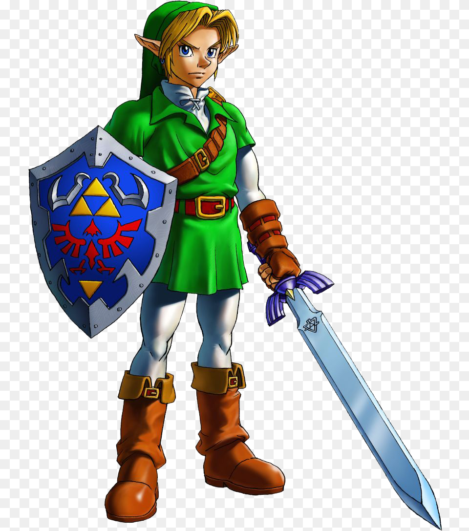 Lizalfos Botw Link Zelda Ocarina Of Time, Person, Weapon, Sword, Clothing Png