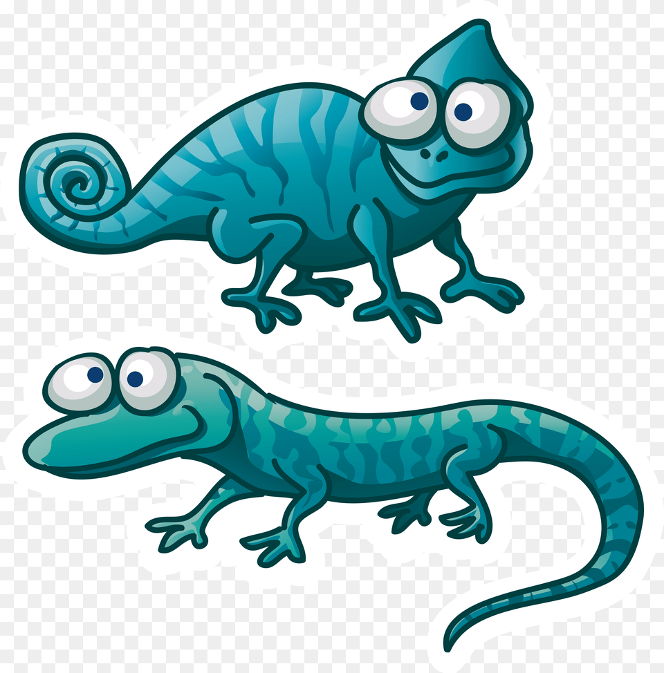 Lizard Clipart Chameleon Cartoon Lizard Transparent, Animal, Reptile, Gecko Free Png Download