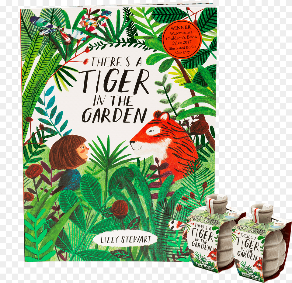 Lizzy Stewart There39s A Tiger In The Garden, Advertisement, Plant, Herbs, Herbal Png Image