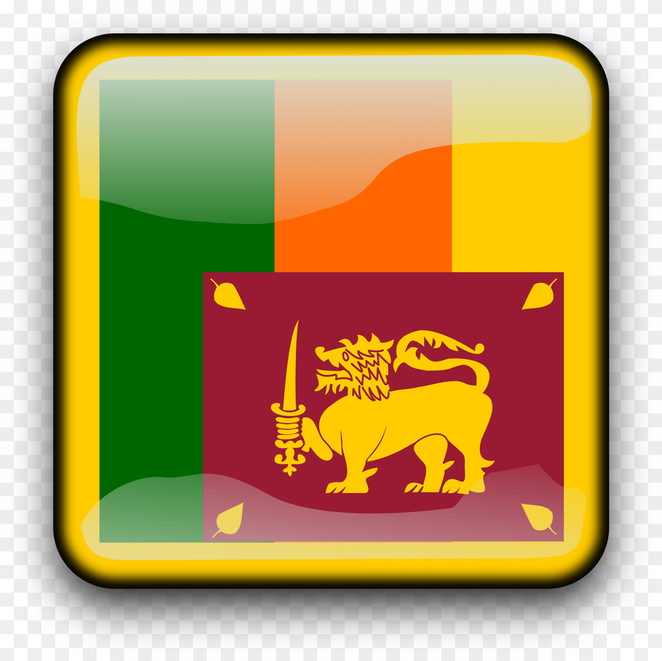 Lk Clip Arts Sri Lankan Flag Icon, Animal, Bear, Logo, Mammal Png