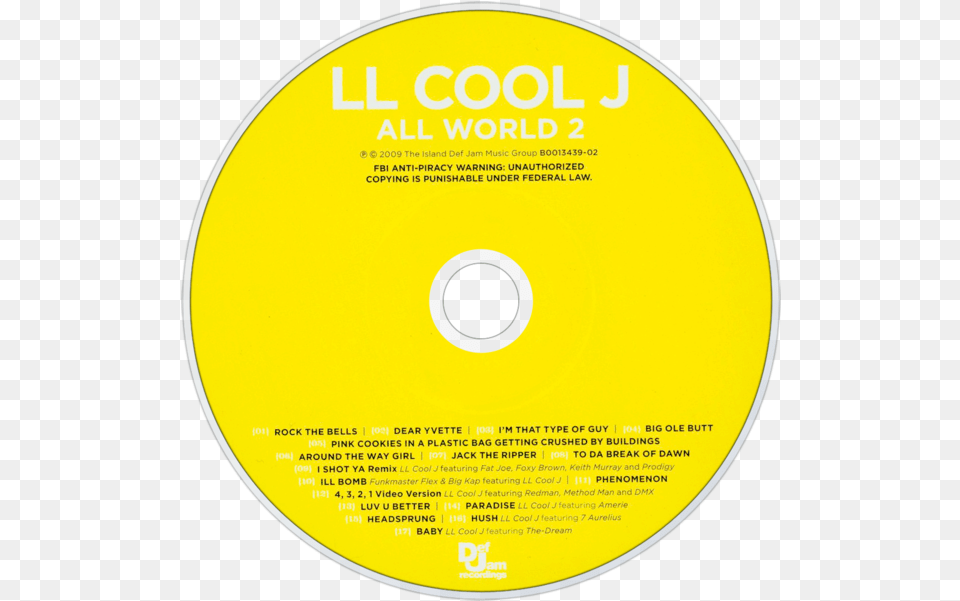 Ll Cool J Cd, Disk, Dvd Free Png Download