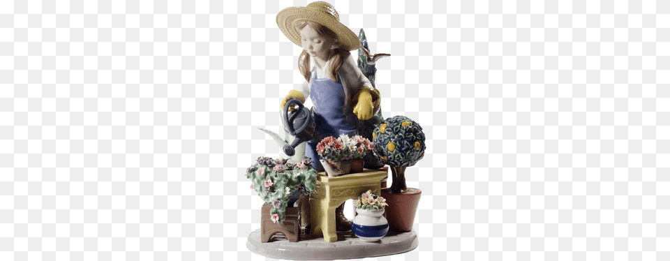 Lladro In My Garden, Art, Pottery, Figurine, Porcelain Free Transparent Png