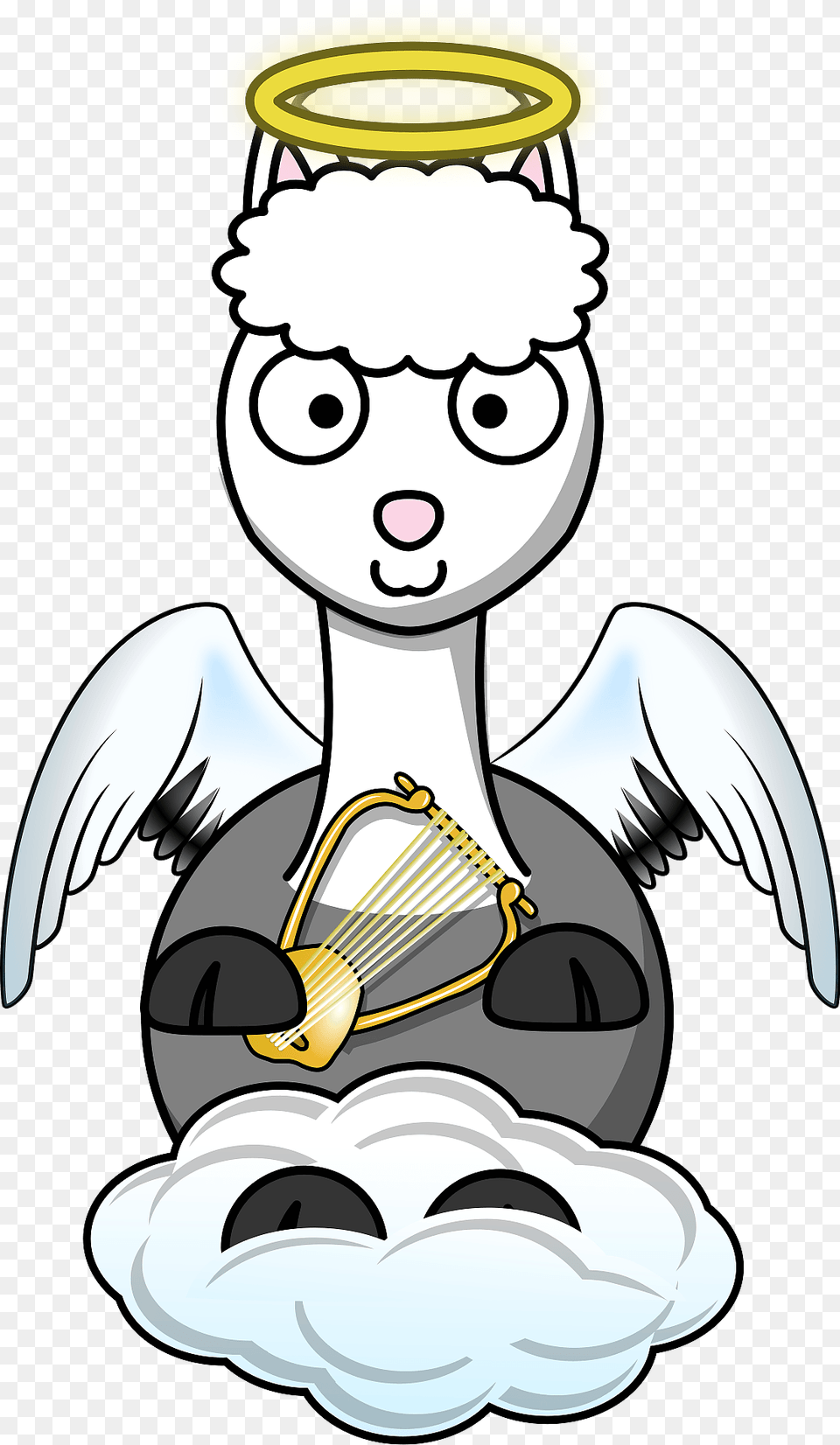 Llama Angel Clipart, Baby, Person, Head, Face Png Image