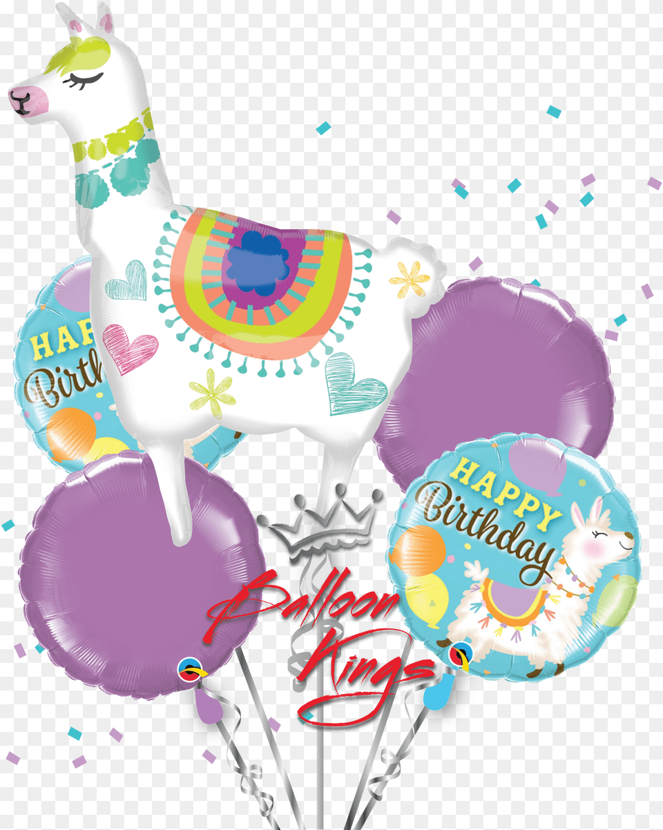 Llama Birthday Bouquet, Balloon, People, Person Free Png