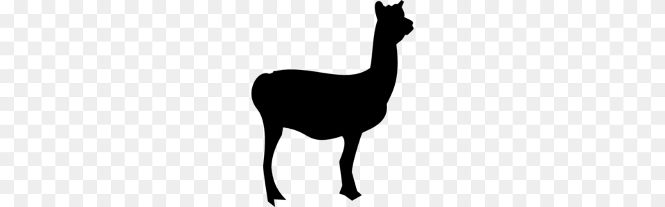 Llama Clip Art, Gray Free Png