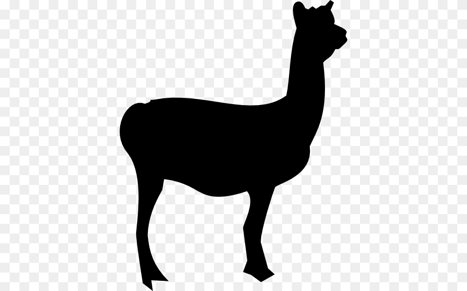 Llama Clipart, Silhouette, Stencil, Animal, Mammal Png Image
