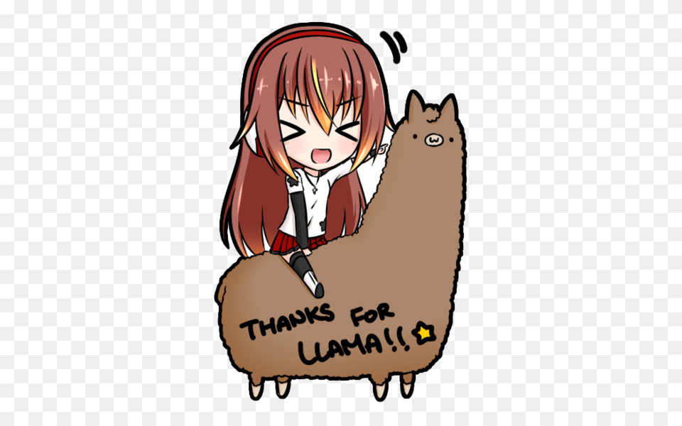 Llama Clipart Chibi, Book, Comics, Publication, Adult Free Png