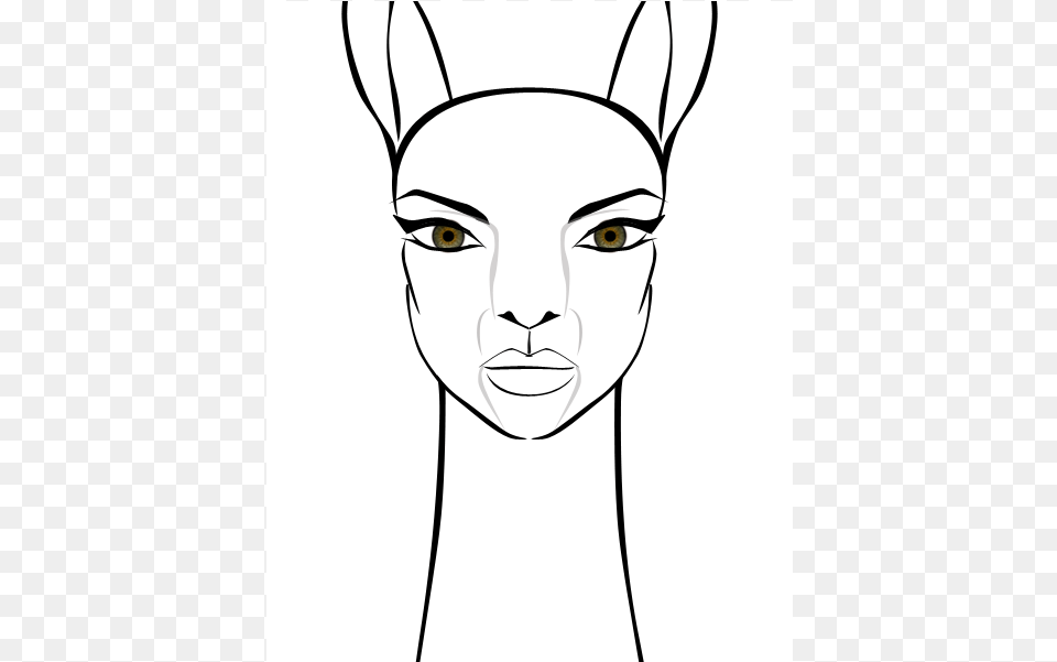 Llama Croft Sketch Front Sketch, Art, Drawing, Adult, Face Free Png