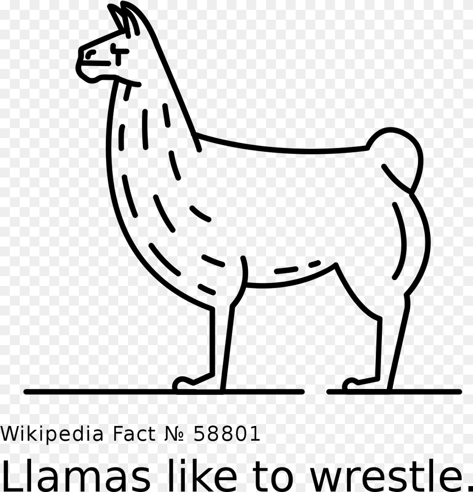 Llama Dibujo Facil, Gray Png