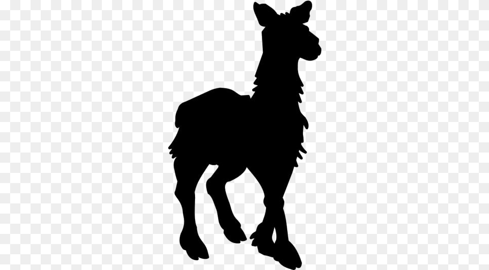 Llama Hd Deer, Silhouette, Smoke Pipe, Animal, Mammal Free Transparent Png