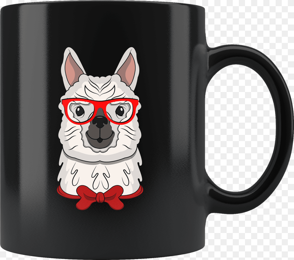 Llama Hipster Glasses Sexy Beast Alpaca Lover Cute You Cannot Make Everyone Happy You Are Not Coffee, Cup, Coffee Cup, Beverage, Mammal Free Png