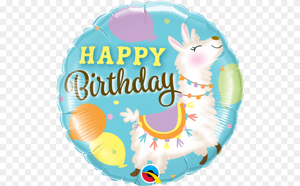 Llama Mylar Balloon, Birthday Cake, Cake, Cream, Dessert Free Png