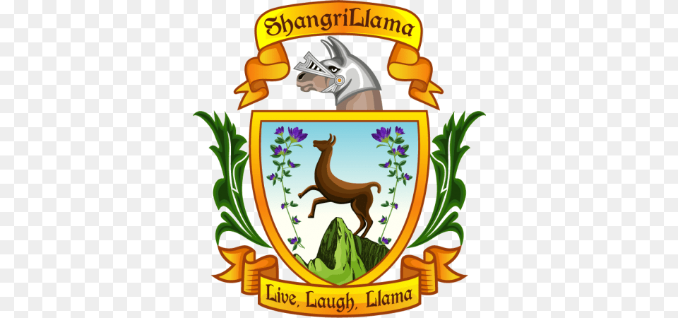 Llama Parties Shangrillama, Emblem, Symbol, Animal, Deer Png Image