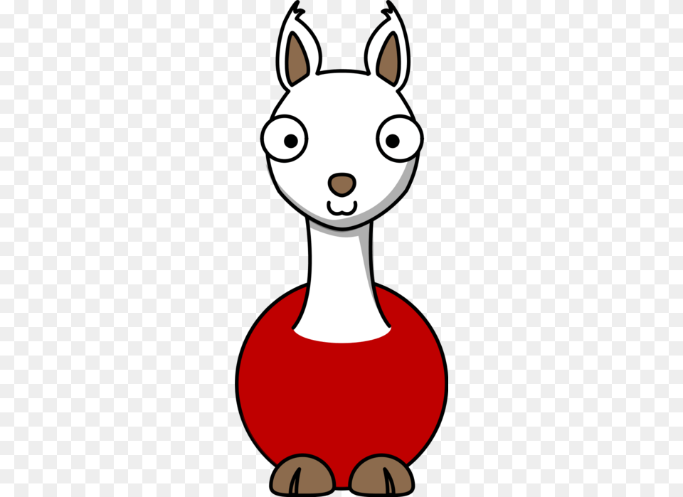 Llama Red Vector Clip Art, Animal, Deer, Mammal, Wildlife Png