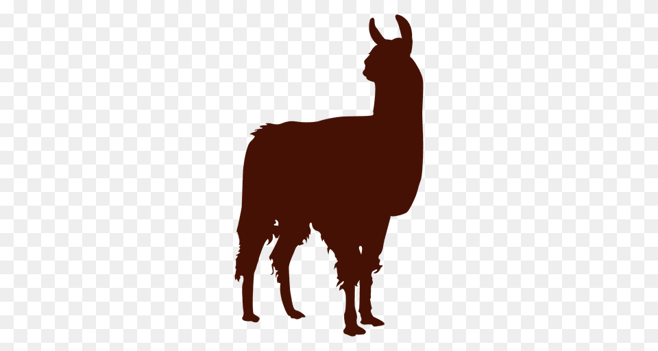 Llama Silhouette, Animal, Mammal, Horse Png Image