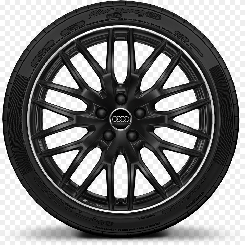 Llantas De Aleacin Ligera 8j X 19 De 10 Brazos Audi 19 Zoll Felgen Schwarz, Alloy Wheel, Car, Car Wheel, Machine Free Png Download