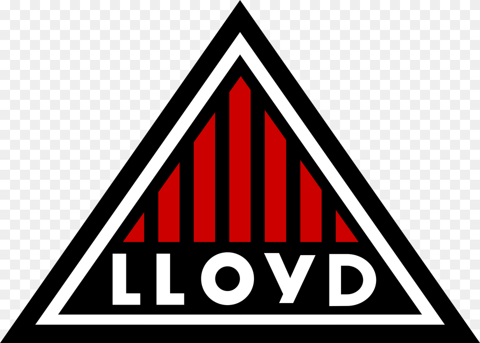 Lloyd Cars Ltd Sign, Triangle, Logo, Symbol, Scoreboard Png Image