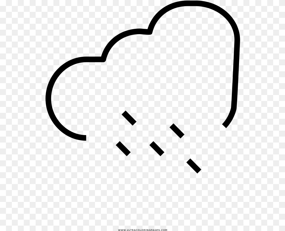 Lluvia Pgina Para Colorear Heart, Gray Free Transparent Png