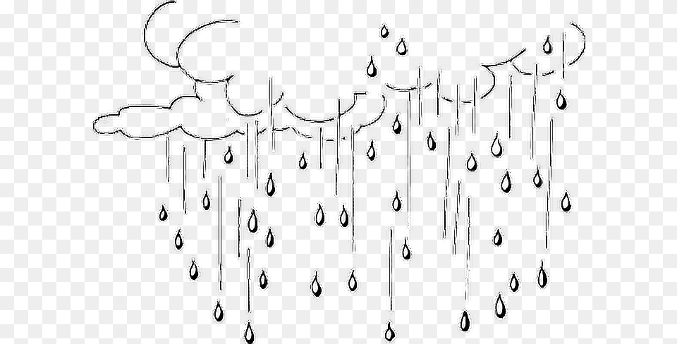 Lluvia Rain Drawing Dibujo Rain Drops Black And White Clipart, Chandelier, Lamp, Accessories, Earring Free Png