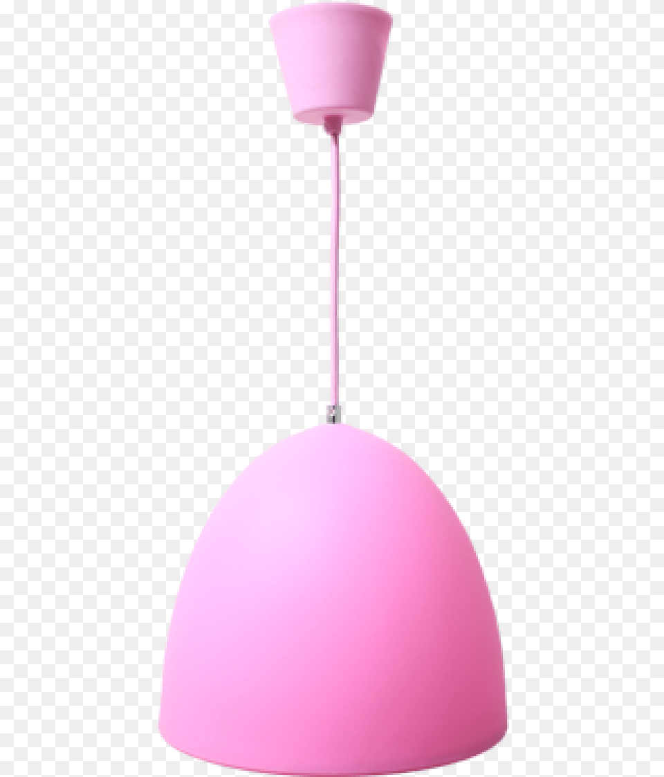 Lmpara Colgante Silicon Cono Rosa Lampshade, Lamp, Lighting, Ceiling Light, Chandelier Free Png Download