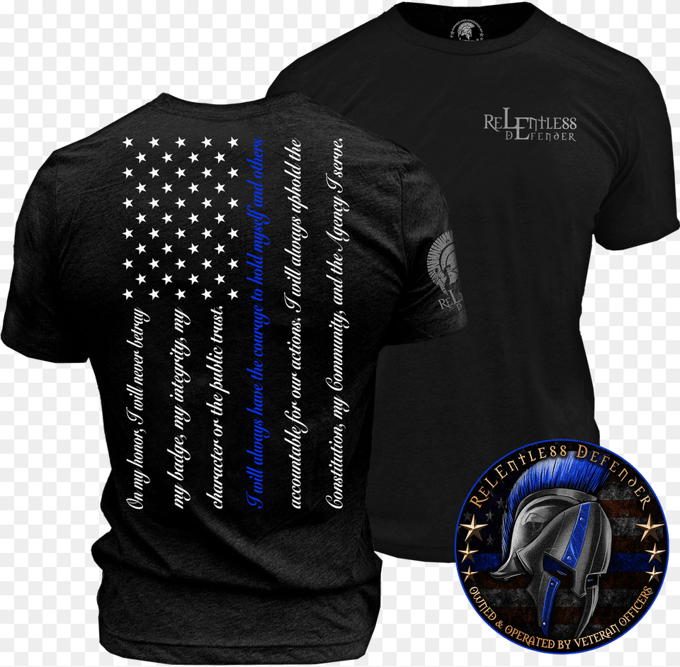 Lneas Simples Thin Blue Line, Clothing, T-shirt, Adult, Male Free Transparent Png