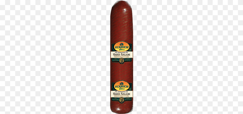 Lo Fat Hard Salami Eckrich Hard Salami Stick Deli Salami, Alcohol, Beer, Beverage, Lager Png Image