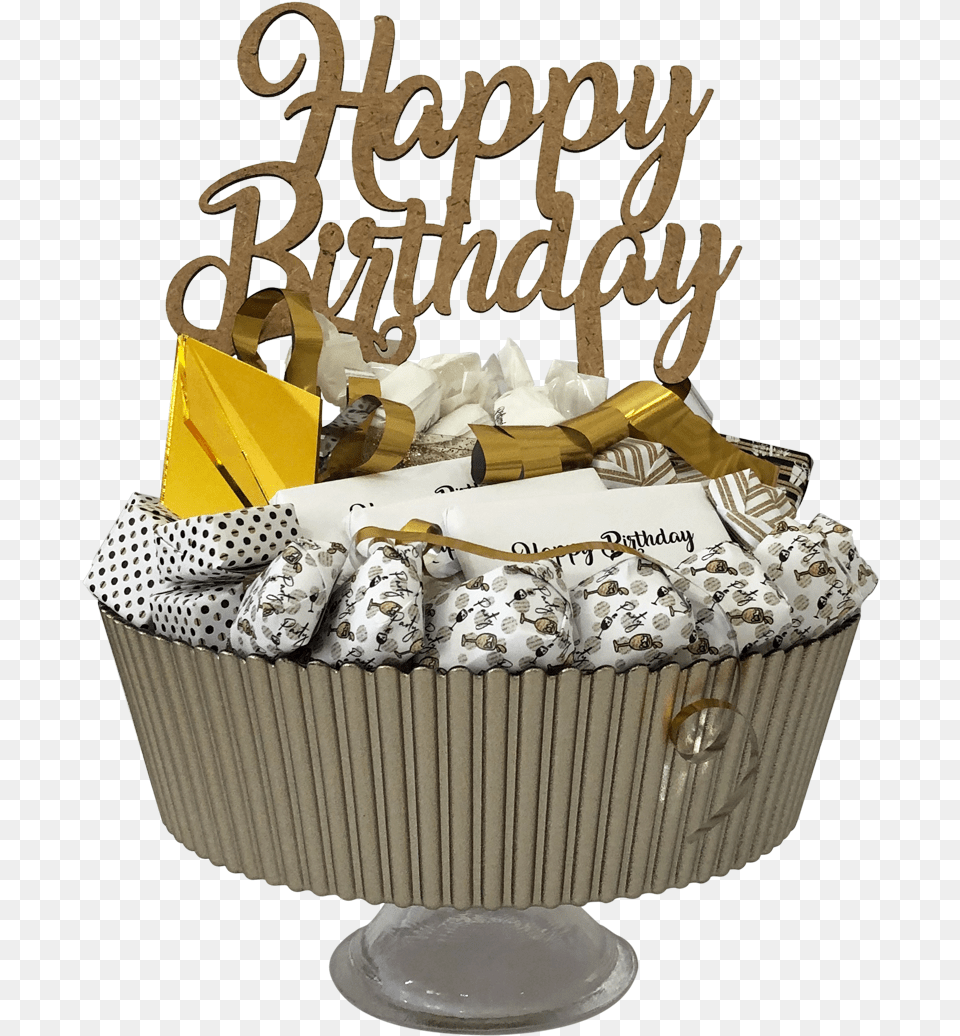 Load Into Gallery Viewer Birthday Gold And Confetti, Birthday Cake, Cake, Cream, Dessert Png Image