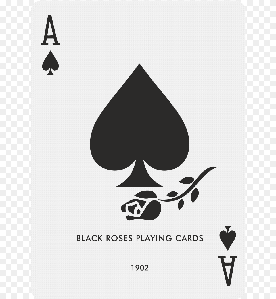 Load Image Into Gallery Viewer Black Roses Playing Bicycle Rider Back Playing Cards Ace Of Spades, Stencil, Sticker, Symbol Free Png