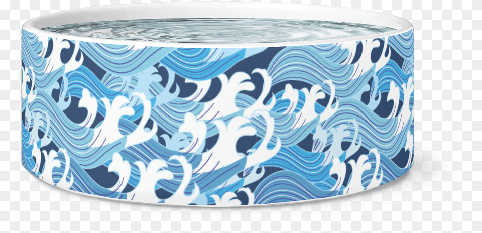 Load Image Into Gallery Viewer Large Dog Bowl Tri Color Belt, Art, Porcelain, Pottery, Hot Tub Free Transparent Png