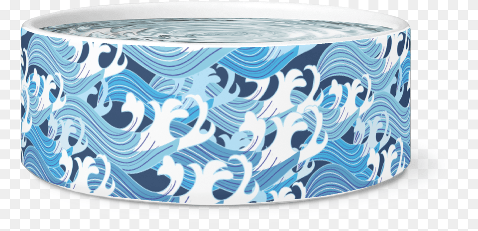 Load Image Into Gallery Viewer Large Dog Bowl Tri Color Belt, Art, Porcelain, Pottery, Hot Tub Free Png Download