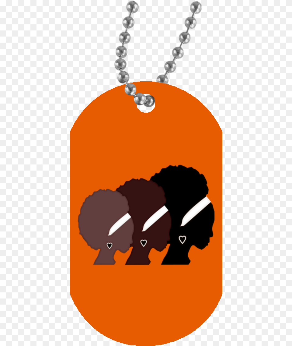 Load Image Into Gallery Viewer Sister Silhouette White Trumpet Mom Crest Dog Tag, Accessories, Jewelry, Necklace, Adult Free Transparent Png