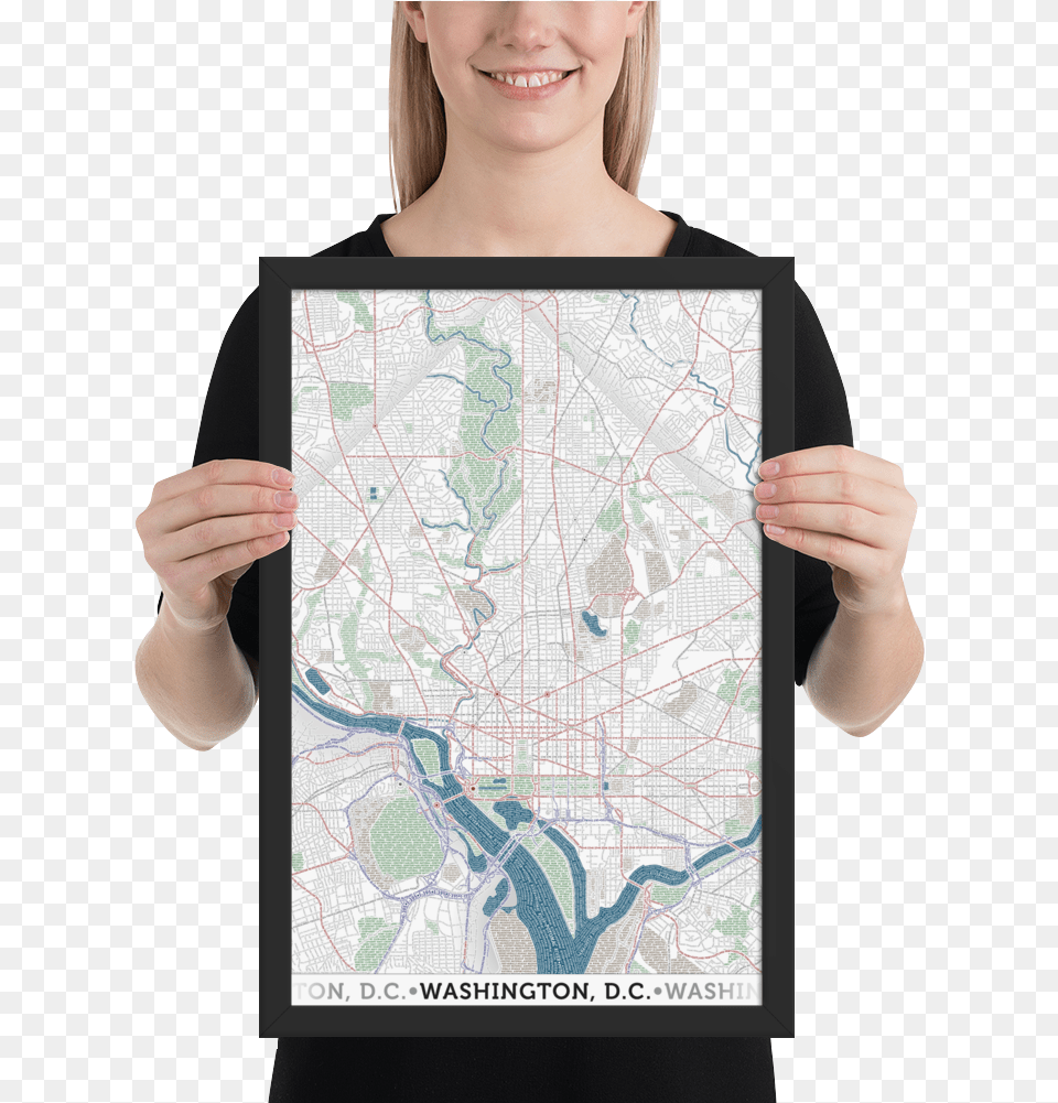 Load Image Into Gallery Viewer Washington Dc Framed Poster, Plot, Chart, Adult, Person Free Png
