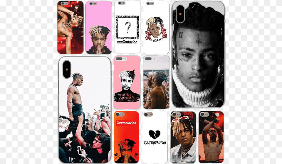 Load Into Gallery Viewer Xxxtentacion Irl Iphone Mobile Phone, Art, Collage, Adult, Person Png Image
